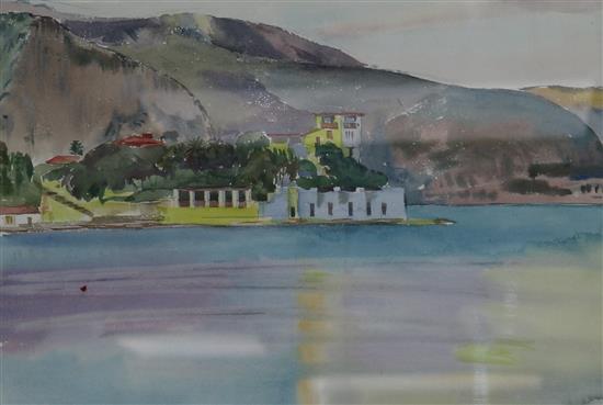 Herbert Buckley (Exh.1929-39), watercolour, Beaulieu, 24 x 35cm